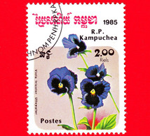 Nuovo - Oblit. - KAMPUCHEA - Cambogia - 1985 - Fiori - Flowers - Fleurs - Viola Tricolor Ullswater - 2.00 - Kampuchea