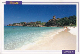 1589 - Thailand - Similan Island , National Park , Phang Nga , Strand - Gelaufen - Thailand