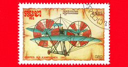 Nuovo Oblit. - KAMPUCHEA - Cambogia - 1987 - Aviazione - Trasporti - Aerei - Thomas Moy's Model "Aerial Steamer" - 0.80 - Kampuchea