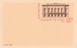 USA Postkarte Postfrisch/**/MNH Academy Of Music Philadelphia - Autres & Non Classés