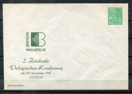 F0707 - DDR - Ungebrauchter Privatumschlag 5 Pfg. "Fünf-Jahr-Plan" - Leipzig 1955 - Enveloppes Privées - Neuves