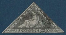 Cap Of Good Hope N°8 (slate/blue Gibbons N°19b) 4 Pence Ardoise Bleu Oblitéré Leger TTB - Capo Di Buona Speranza (1853-1904)