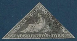 Cap Of Good Hope N°8 (slate/blue Gibbons N°19b) 4 Pence Ardoise Bleu Oblitéré Leger TTB - Cap De Bonne Espérance (1853-1904)