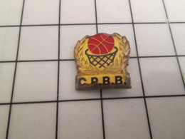 1120 Pins Pin's / Rare & Belle Qualité THEME SPORTS / CLUB BASKET-BALL CPBB - Basketball