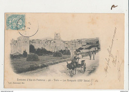 13 TRETS LES REMPARTS ATTELAGE ANE CPA BON ETAT - Trets