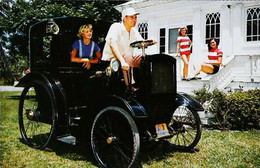 ►  Automobile Vintage James MELTON &  1900 ROCWELL HANSOM  CAB. - TAMPA BAY Fl  USA 1954. - American Roadside