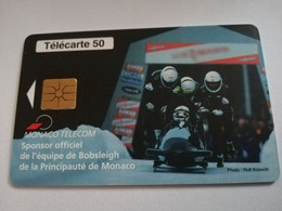 MONACO CHIPCARD  50 UNITS BOBSLEIGH/ BOBSLEE    Fine Used Card   ** 3946 ** - Monace