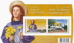 Anne Of Green Gables - Anne ...La Maison Aux Pignons Verts (1908-2008) - Blocs-feuillets