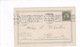 Sweden 1912 Card; Olympic Games Stockholm; Fencing Qualifying Date; Endelss Roller Cancellation RARE - Zomer 1912: Stockholm