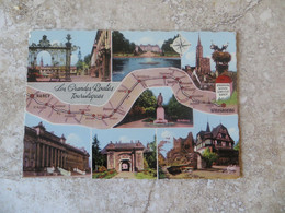 CPSM 54/57 Les Grandes Routes Touristiques N° 758 Nationale 4 Strasbourg Saverne Lunéville Nancy Multivues Tbe - Lorraine