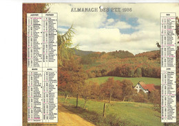 CALENDRIER DES POSTES 1986 ALMANACH DU FACTEUR ED CARTIER BRESSON PAYSAGE - Grand Format : 1981-90