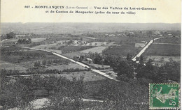 - MONFLANQUIN - Vue Des Vallées Du Lot Et Garonne Et Du Canton De Montpazier - Monflanquin