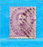 REGNO °- 1879 -  Effigie Di Umberto I. C 50.  Sass. 42.   Usato. - Andere & Zonder Classificatie