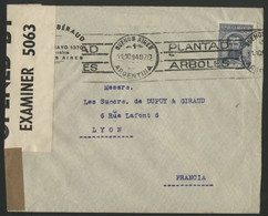 ARGENTINE Lettre Par La Voie Maritime En 1940 Pour La France Avec La Censure Anglaise Des Bermudes (voir Description) - Storia Postale