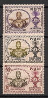 Cambodge - 1958 - N°Yv. 72 à 74 - Série Complète - Neuf Luxe ** / MNH / Postfrisch - Cambogia