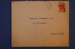 H11 ALGERIE  BELLE LETTRE 1940 ALGER  POUR PARIS RUE JOUBERT FRANCE + SURCHARGE + AFFRANCHISSEMENT PLAISANT - Covers & Documents