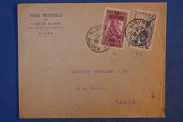 H11 ALGERIE BELLE LETTRE 1939 ALGER POUR PARIS RUE JOUBERT FRANCE + AFFRANCHISSEMENT PLAISANT - Covers & Documents