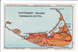 NANTUCKET ISLAND (carte Géographique) - Nantucket