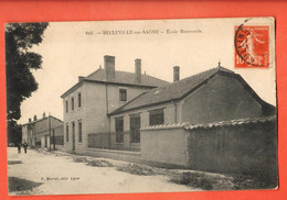 ZBX-14 Belleville-en-Beaujolais Belleville Sur Saone.Ecole Maternelle, ANIME. Martel 815, Circulé Vers La Suisse - Belleville Sur Saone