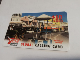 BERMUDA  $10  -  BERMUDA  FRONT STREET HAMILTON        PREPAID CARD  Fine USED  TBI TELEBERMUDA INTERNATIONAL **3966** - Bermudes