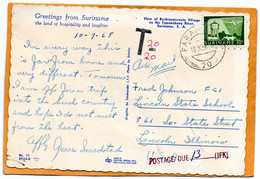 Paramanibo Surinam Old Postcard Mailed - Surinam