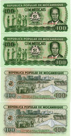 MOÇAMBIQUE - MOZAMBIQUE - 1989 - 100 METICAIS - UNCIRCULATED - RUNNING NUMBERS - Mozambique