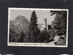 97283      Svizzera,  Castagnola,  Chiesa E  Mte  S. Salvatore,  VG  1947 - Agno