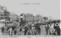 CHERBOURG - LE QUAI CALIGNY - SUPERBE ANIMATION - 1933 - Cherbourg