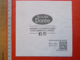 Serviette En Papier Publicitaire Brioche Dorée - Werbeservietten