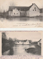 VILLEMEUX ( 28 )  LE  MOULIN  -  2  CPA  -  2 CPA  ( 20 / 12 / 438  ) - Villemeux-sur-Eure