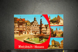 CP, ALLEMAGNE, HESSE, Butzbach,  Marktplatz Brunnen Rathaus Heimatmuseum Stadtkirche Schloss Bu - Butzbach