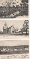 VILLEMEUX ( 28 )  VUE  GÉNÉRALE , ÉGLISE  ET DANS  LA  PRAIRIE  - 3 CPA  ( 20 / 11 / 438  ) - Villemeux-sur-Eure