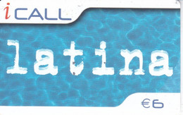 TARJETA PREPAGO DE ESPAÑA DE ICALL LATINA DE 6€  PISCINA - Other & Unclassified