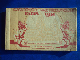 PARIS -Carnet Souvenir 12 Cartes  Couleur    "EXPO.COLONIALE  PARIS  1931"    Bon état   (1 Carte Separée)-    Net  4 - Expositions