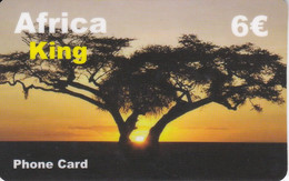 TARJETA PREPAGO DE ESPAÑA DE 6€ DE AFRICA KING (PUESTA DE SOL - SUNSET) - Other & Unclassified