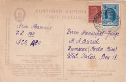 URSS 1928 CARTE  CACHET FERROVIAIRE NISHNIY-NOVGORAD  CACHET RARE!!! - Lettres & Documents