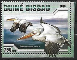 Guinea Bissau, Guiné Bissau - MNH 2016 :   Great White Pelican  -  Pelecanus Onocrotalus - Pelikane