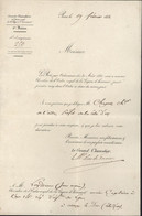 Autographe Adolphe Edouard Joseph Mortier Maréchal D'Empire Légion D'honneur Signé Maréchal Duc De Trevise 19 2 1833 - Sonstige & Ohne Zuordnung
