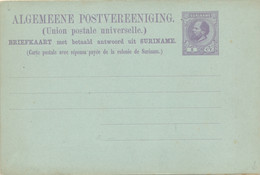Suriname - 1882 - 5+5 Cent Willem III, Briefkaart G6 Z-1 - Ongebruikt - Suriname ... - 1975
