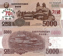 5000 Won 2013 P-CS 70th Anniversary Of Establishment Of Diplomatic Relations Between China And DPR Korea - Korea, Noord