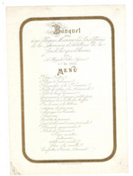 1 Menu Banquet  1864 Garde Civique D'Anvers Division D'Artillerie  Par Brigadier Victor Lynen  Litho. Ratinckx Fr. - Porzellan