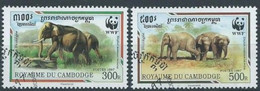 CAMBODGE - Eléphants - Used Stamps