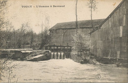 L' Ouanne à Barnaud Toucy. Water Mill. Moulin à Eau. Avis De Naissance Geneviève . Cachet Train Convoyeur Clamecy - Water Mills