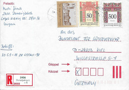 HUNGARY    - NICE  REGISTERED COVER TO GERMANY  -  1357 - Covers & Documents