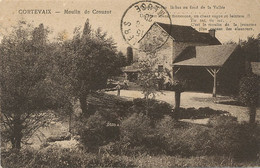 Moulin à Eau    Water Mill.   Moulin De Crouzot à Cortevaix Lissey Par Dainvillers . Cachet Convoyeur Train Cluny Chalon - Water Mills