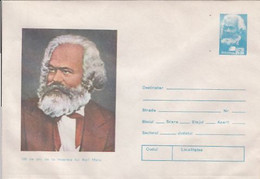 92294- KARL MARX, FAMOUS PEOPLE, COVER STATIONERY, 1983, ROMANIA - Karl Marx