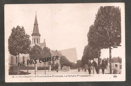 DIJON   LE BOULEVARD DE BROSSES  LE TEMPLE PROTESTANT - Dijon