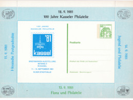 BRD, PP 104 D2/022b, BuSch 50,  Kassel 81 Für Ausstellungskatalog  ( 274x155 Mm). - Private Postcards - Mint