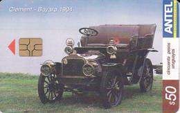 347 TARJETA DE URUGUAY DE UN COCHE CLEMENT BAYARD 1904 (CAR) - Uruguay