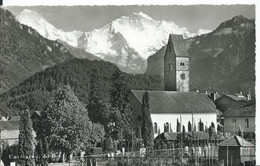 UNTERSEEN       ( SUISSE )     KIRCHE .  MONCH UND JUNGFRAU - Unterseen